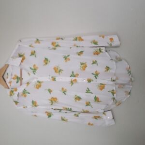 Jane and Delancey Lemon Print Button Down Shirt